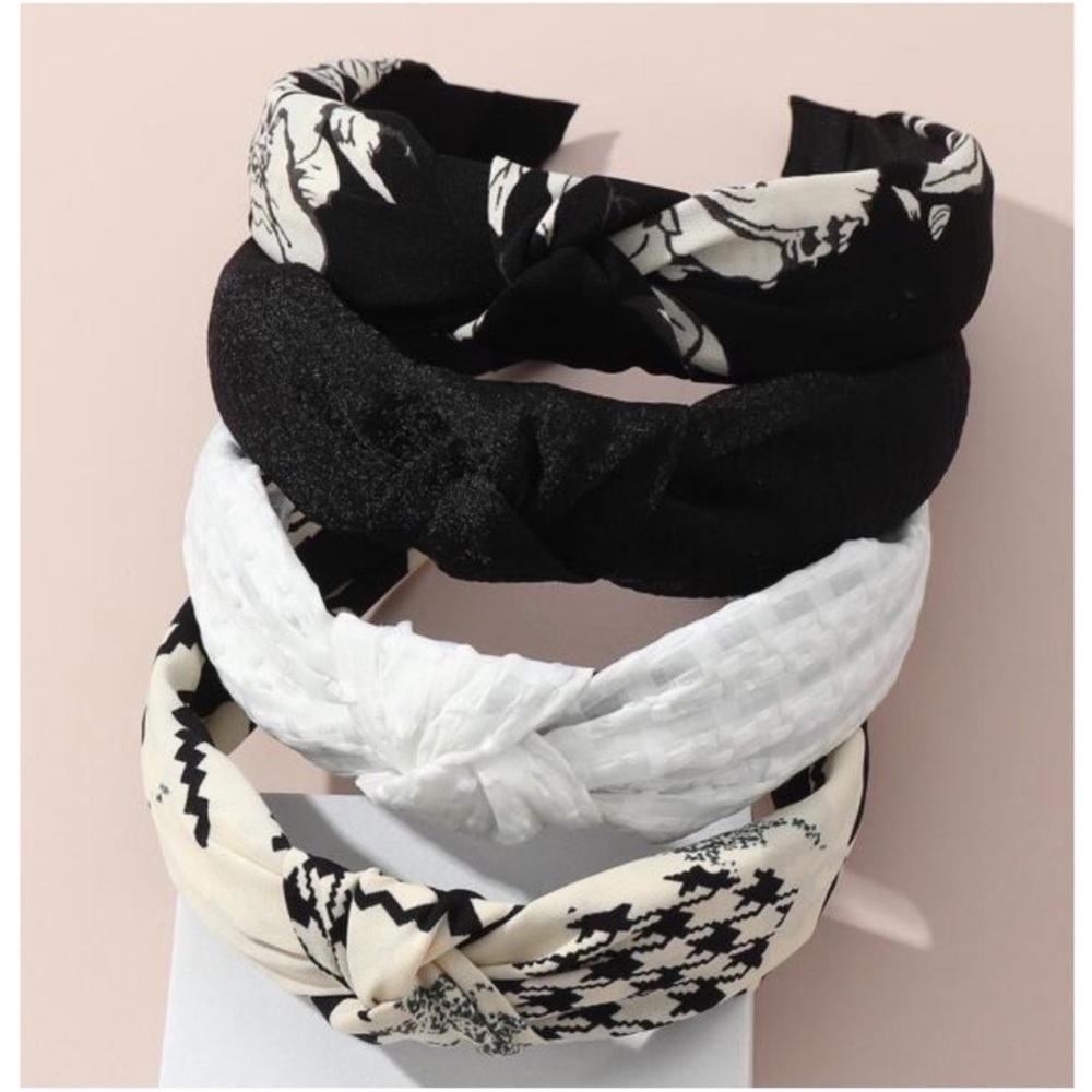 Classic Minimalist Knot Headband Set of 4